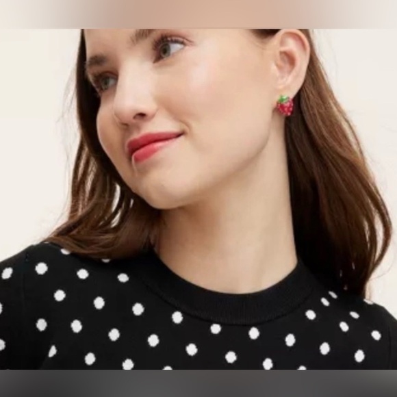KATE SPADE NEW YORK x TARGET STRAWBERRY STUD EARRINGS NEW OTHER EARRINGS LISTED - Picture 2 of 7